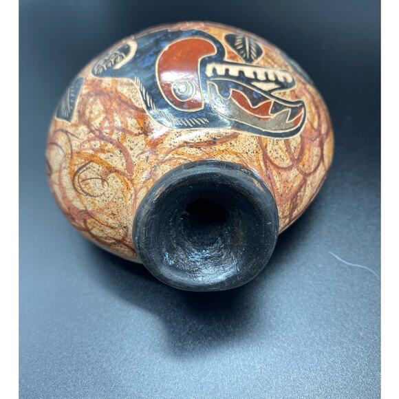 Vintage Clay handmade wall pocket‎ with Toucan - Picture 3 of 5